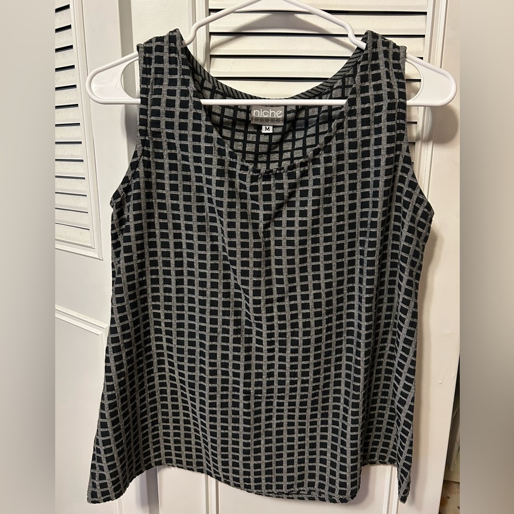 Black and Gray Women's Top